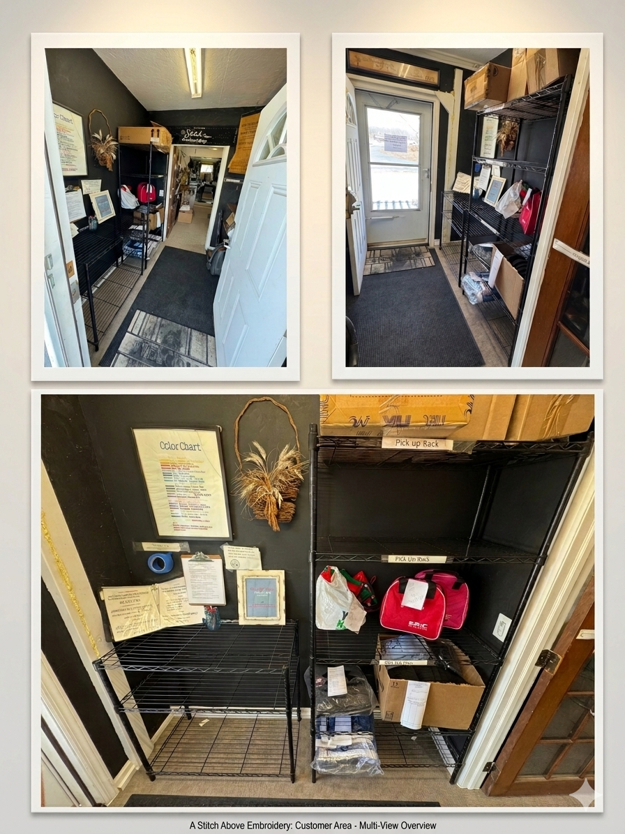 A Stitch Above Self Service Entryway